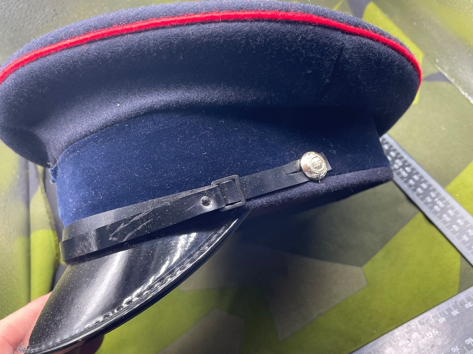 Original British Army Royal Engineers Peaked Cap - 55cm - The Militaria Shop