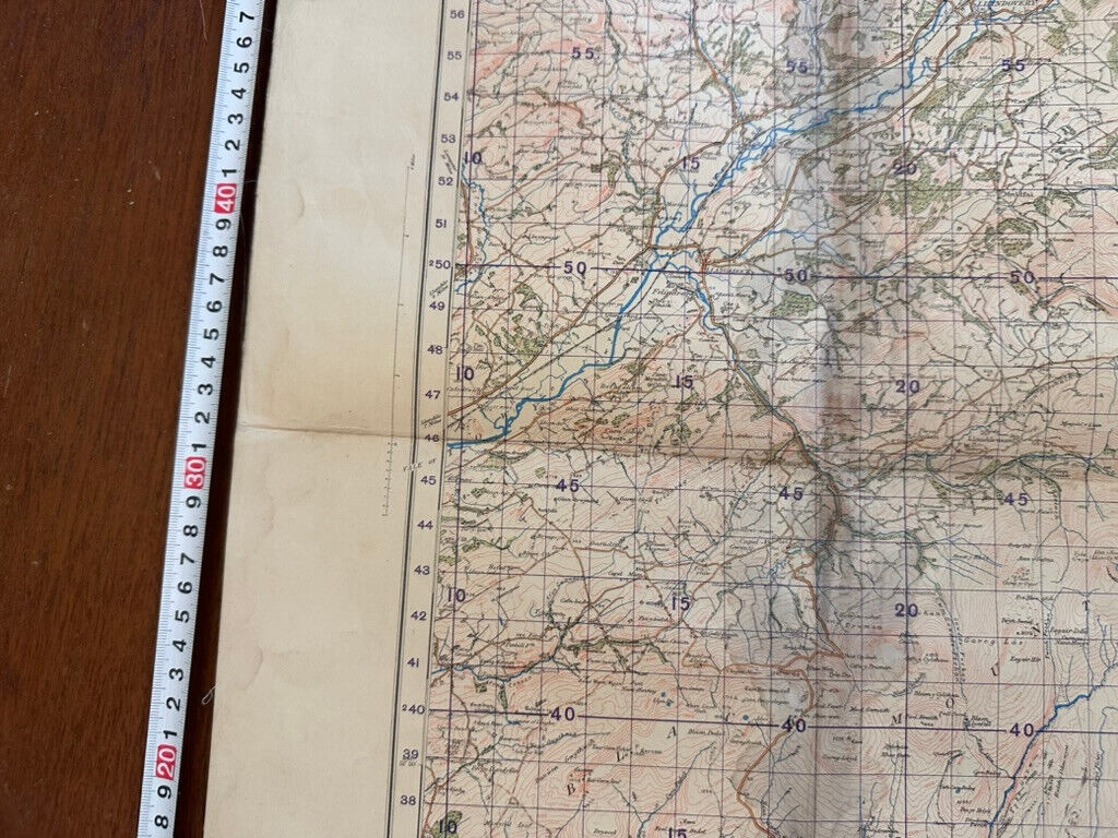 Original WW2 British Army GSGS OS Map of Great Britain - Brecon & Llandovery - The Militaria Shop