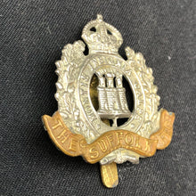 Load image into Gallery viewer, Original British Army Cap Badge - Suffolk Regiment - The Militaria Shop
