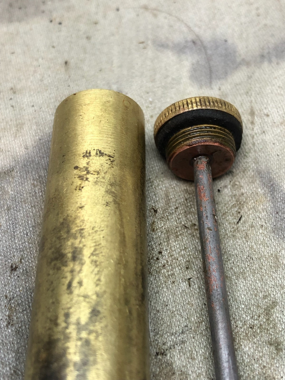 Original WW1 British Army SMLE Enfield Brass Oil Bottle - The Militaria Shop