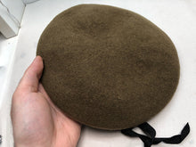 Charger l&#39;image dans la galerie, Genuine British Army Prince of Wales Khaki Regimental Beret Hat - Size 60cm
