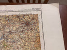 Original WW2 British Army RAF Navy Base Map of England - North Wales /Manchester - The Militaria Shop