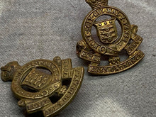 Load image into Gallery viewer, Original British Army WW1 / WW2 Royal Army Ordnance Corps Collar Badges
