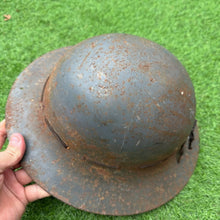 Load image into Gallery viewer, Original WW2 British Home Front Civillian Zuckerman Helmet &amp; Liner - 1941 Dated
