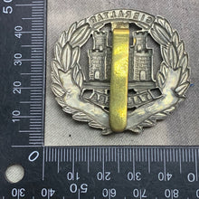 Load image into Gallery viewer, Original WW2 British Army Cap Badge - Northamptonshire Regiment
