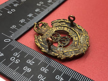 Load image into Gallery viewer, Original Pre-WW1 British Army Edward VII Royal Engineers Cap Badge
