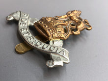 Load image into Gallery viewer, Original WW2 British Army Queen&#39;s Royal Army Pay Corps RAPC Cap Badge
