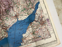 Load image into Gallery viewer, Original WW2 British Army / RAF Map Showing RAF Bases - South Wales
