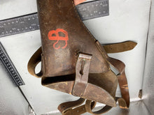 Load image into Gallery viewer, Original WW2 British Army Flare Pistol Leather Holster with Shoulder Strap -1943
