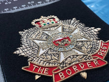 Load image into Gallery viewer, British Army Bullion Embroidered Blazer Badge - The Border Regiment
