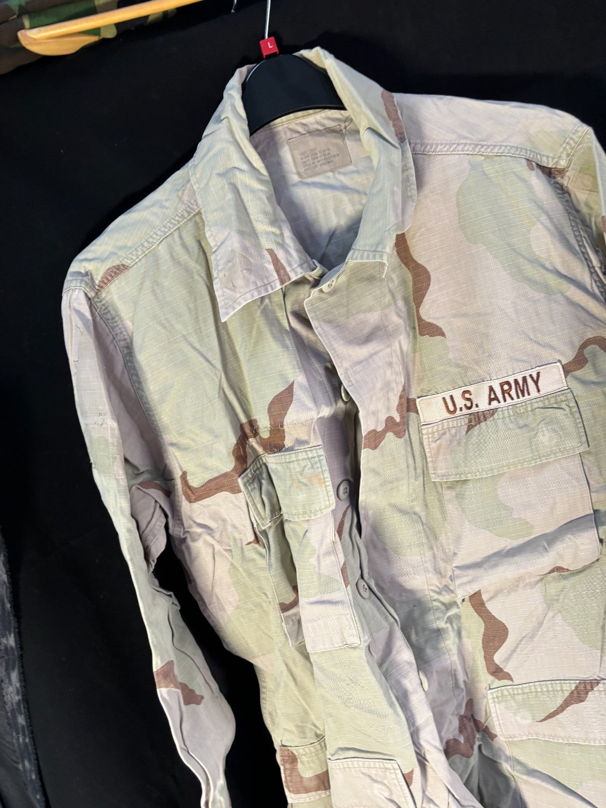 Gulf War US Army DCU Camouflaged Combat Field Coat/Jacket - Large/long - The Militaria Shop