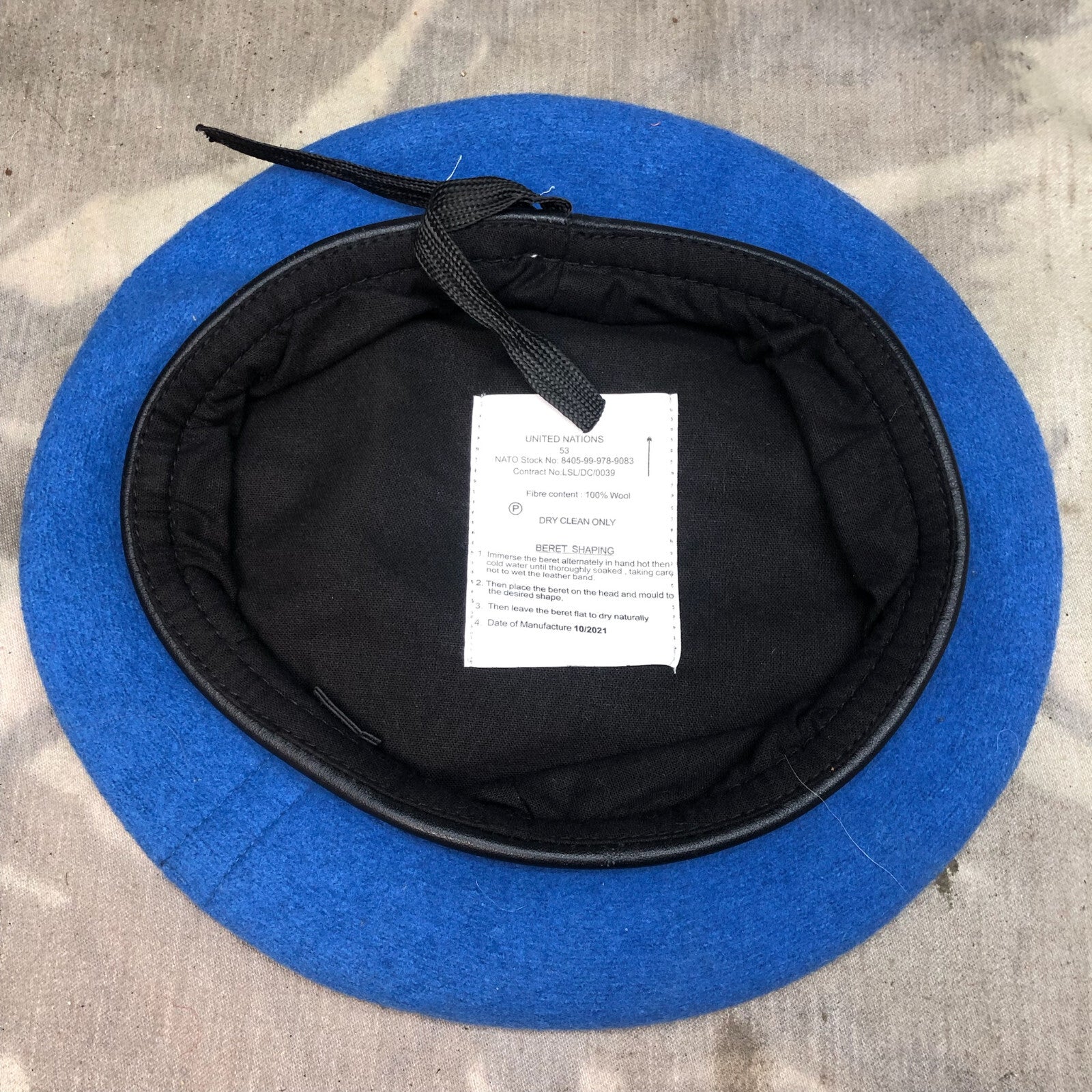 Genuine British Army Forces Beret - UN United Nations - Size 53 - The Militaria Shop
