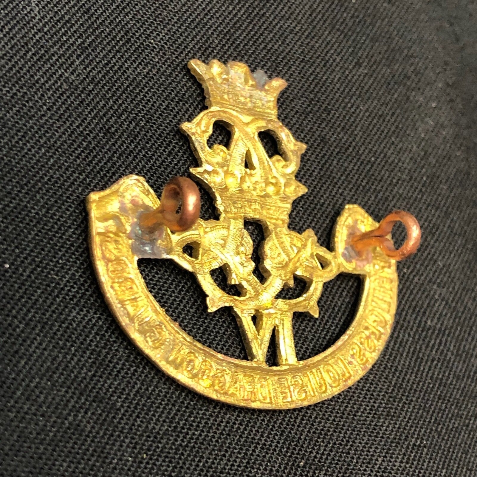 Original British Army WW1 / WW2 Princess Louise Dragoon Guards Cap Badge - The Militaria Shop