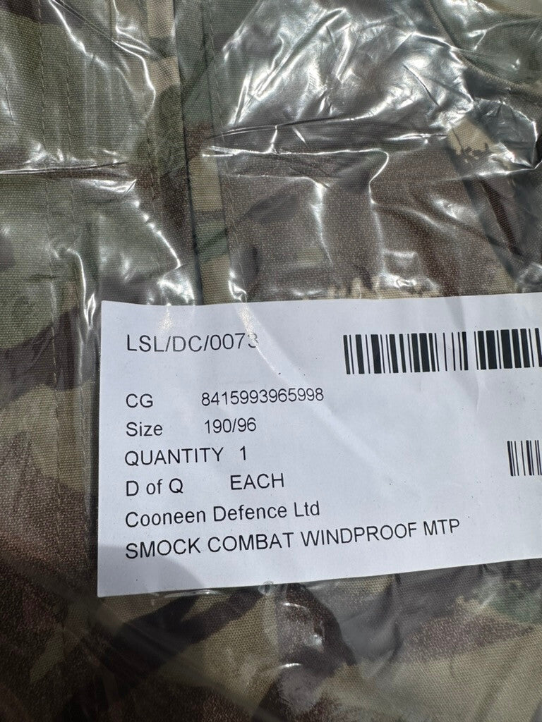 NEW British Army MTP Camouflaged Combat Windproof Jacket Smock - Size 190/96 - The Militaria Shop
