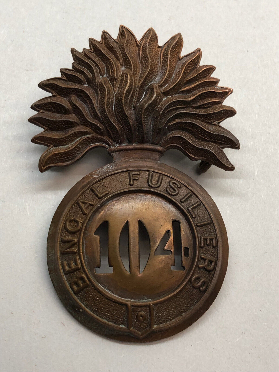 British Army 104th Regiment of Foot Bengal Fusiliers Cap Badge