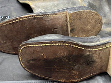 Load image into Gallery viewer, Original WW2 Dated British Royal Navy Pair of Naval Ratings Deck Boots - Size 7
