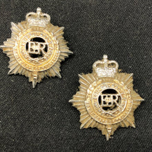 Load image into Gallery viewer, Original British Collar Badge Pair - Royal Army Service Corps - The Militaria Shop
