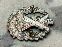 Load image into Gallery viewer, Original WW1 / WW2 British Army Cameron Highlanders Scottish Cap Badge
