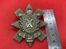 Load image into Gallery viewer, WW1 British Army 9th Battalion Highland Light Infantry Regiment Cast Cap Badge
