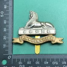 Load image into Gallery viewer, Original British Army Cap Badge - The Lincolnshire Regiment
