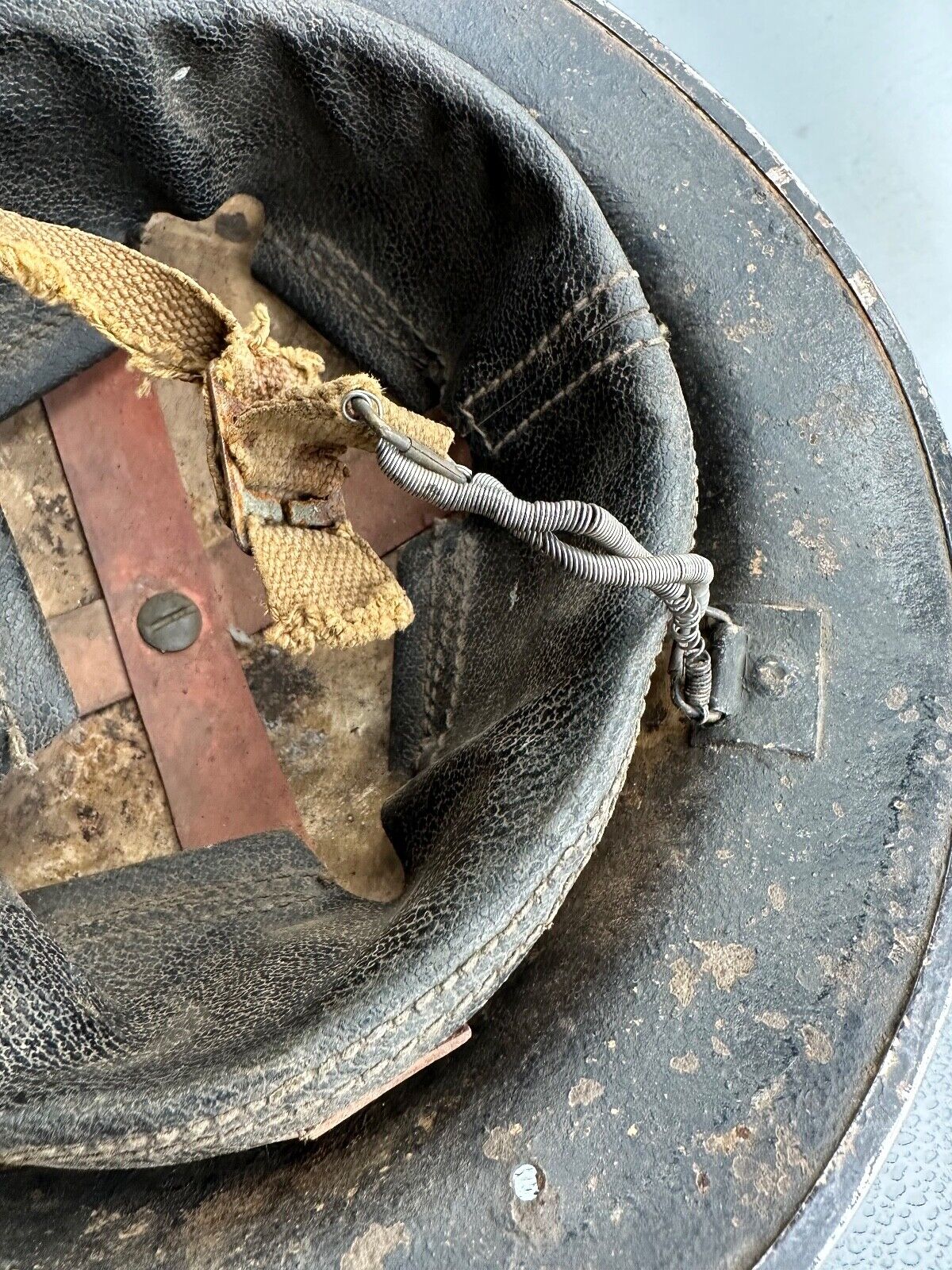 Original WW2 British Style South African Mk2 Army Combat Helmet & Liner - The Militaria Shop