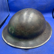 Load image into Gallery viewer, Original British Army WW2 Mk2 Combat Helmet with Div Signs Front &amp; Side
