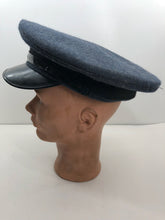 Load image into Gallery viewer, Original Vintage British Royal Air Force Airmans Peaked Cap WW2 Pattern
