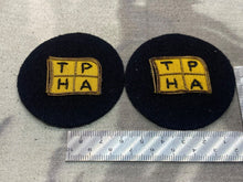 Load image into Gallery viewer, Pair of Tyne Ports Health Authority Vintage Sewn Badges
