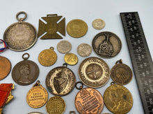 Load image into Gallery viewer, Original Group of British Medals, Medalions, Coins &amp; Badges - The Militaria Shop
