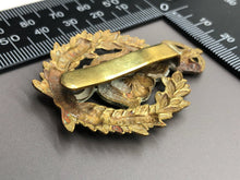 Load image into Gallery viewer, Original WW1 British Army Cap Badge - Queen&#39;s Own Worcestershire Hussars
