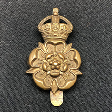Load image into Gallery viewer, Original WW2 British Army Cap Badge - Queen&#39;s Own Yorkshire Dragoons - The Militaria Shop
