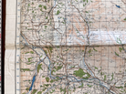 Original WW2 British Army OS Map of Great Britain - Abergavenny - The Militaria Shop