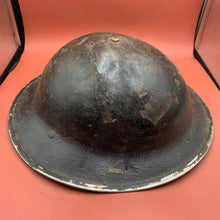 Load image into Gallery viewer, Original WW2 Mk2 British Army Brodie Combat Helmet &amp; Liner Set
