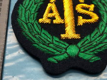 Load image into Gallery viewer, British Army Bullion Embroidered Blazer Badge - ATS Auxillary Territorial Servic
