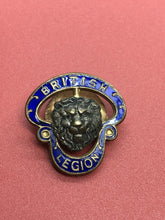 Load image into Gallery viewer, Original WW1/WW2 British Legion Lapel Badge - Soldier Numbered
