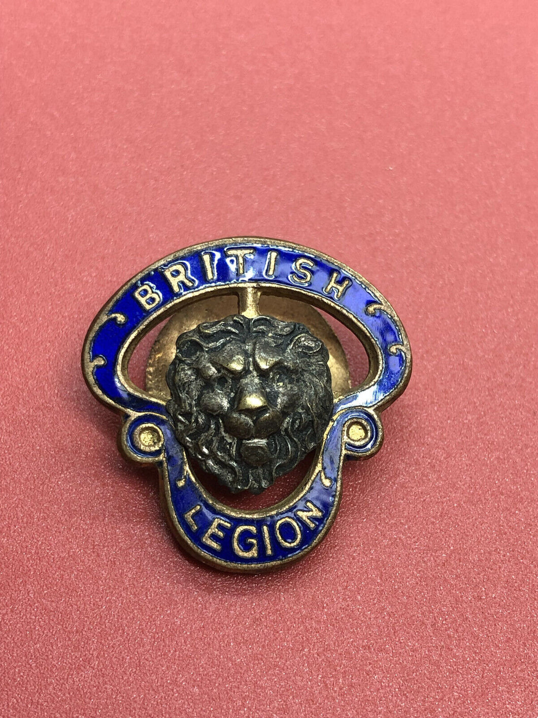 Original WW1/WW2 British Legion Lapel Badge - Soldier Numbered