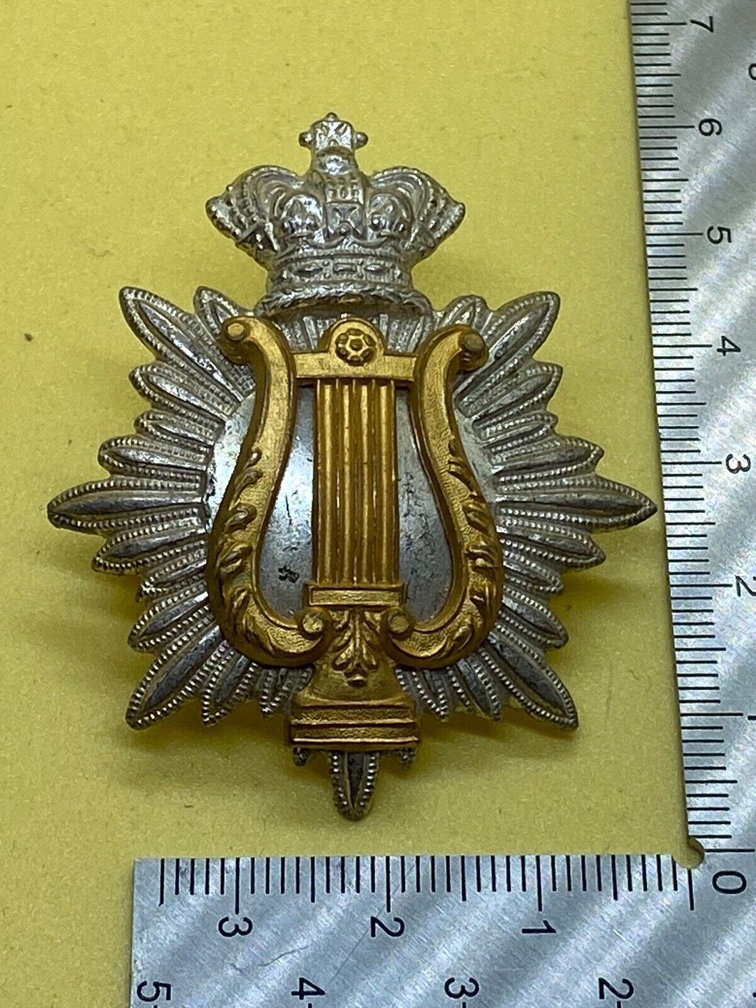 Original British Army - Victorian Crown Volunteer Musicians Badge