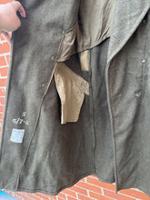 Load image into Gallery viewer, Original WW2 British Army Dismounted Greatcoat - 1940 Pattern - 1945 Dated - 39&quot;
