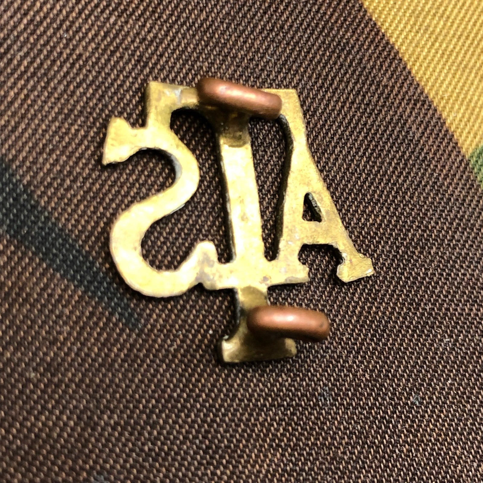 Original WW2 British Army Collar Badge - Auxiliary Territorial Service - The Militaria Shop