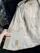 Gulf War US Army DCU Camouflaged Combat Field Coat/Jacket - Large/X-Long - The Militaria Shop