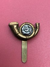 Load image into Gallery viewer, Original WW2 British Army The King&#39;s Own Yorkshire Light Infantry Cap Badge
