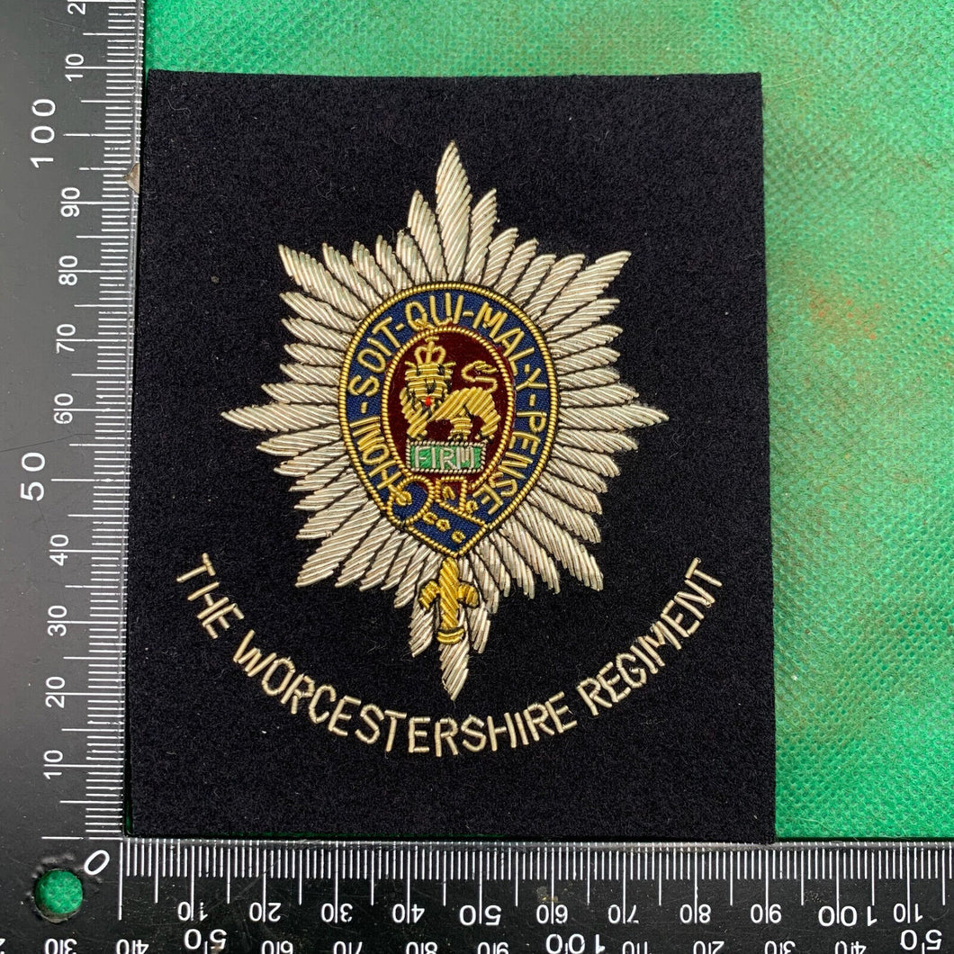 British Army Bullion Embroidered Blazer Badge - Worcestershire Regiment