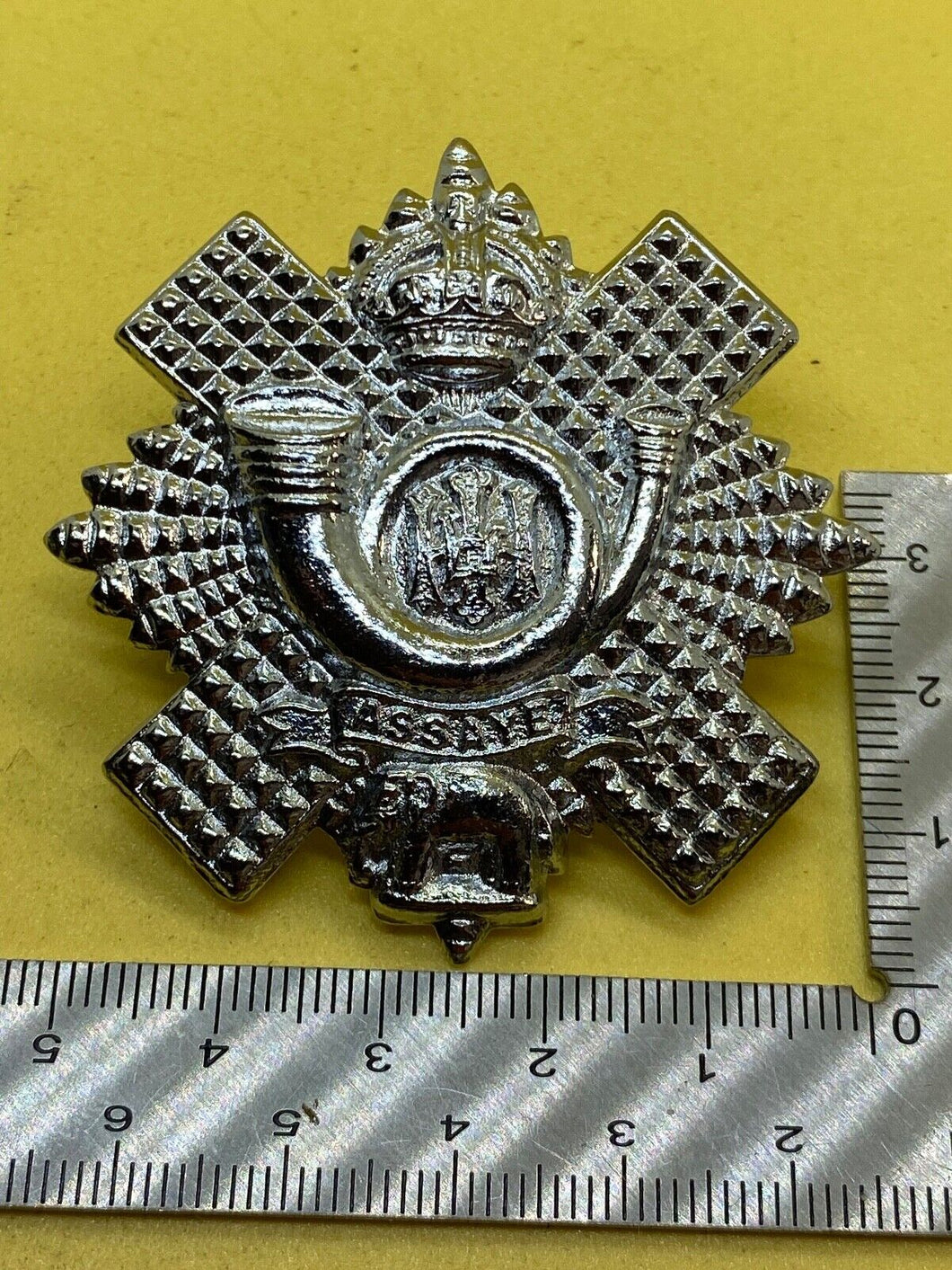 Original British Army Highland Light Infantry Current Issue Cap Badge