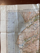 Original WW2 British Army OS Map of Great Britain - Barmouth & Aberysthwyth - The Militaria Shop