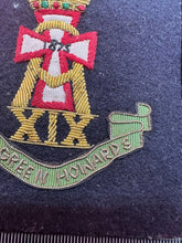 Load image into Gallery viewer, British Army Bullion Embroidered Blazer Badge - The Green Howards - King&#39;s Crown
