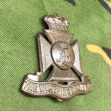 Load image into Gallery viewer, Original WW2 British Army Cap Badge - The Wiltshire Regiment - The Militaria Shop
