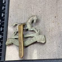 Load image into Gallery viewer, Original WW2 British Army Cap Badge - 3rd The King&#39;s Own Hussars
