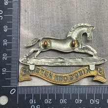 Load image into Gallery viewer, Original WW2 British Army Cap Badge - 3rd The King&#39;s Own Hussars
