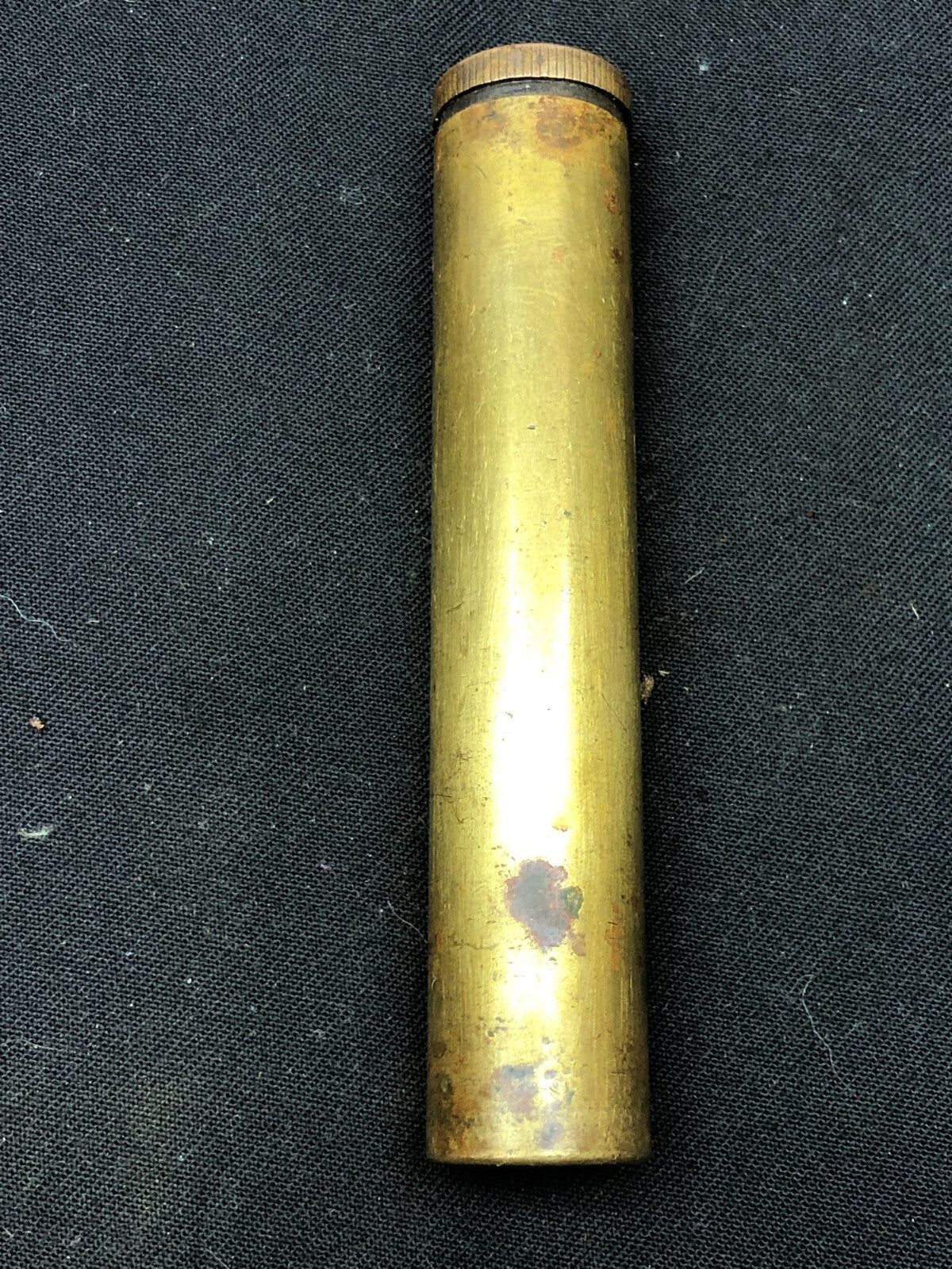 Original WW1 British Army Brass Oil Bottle - SMLE Lee Enfield - EFD Marked - The Militaria Shop