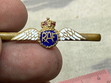 Load image into Gallery viewer, Original British Royal Air Force King&#39;s Crown RAF Sweetheart Brooch
